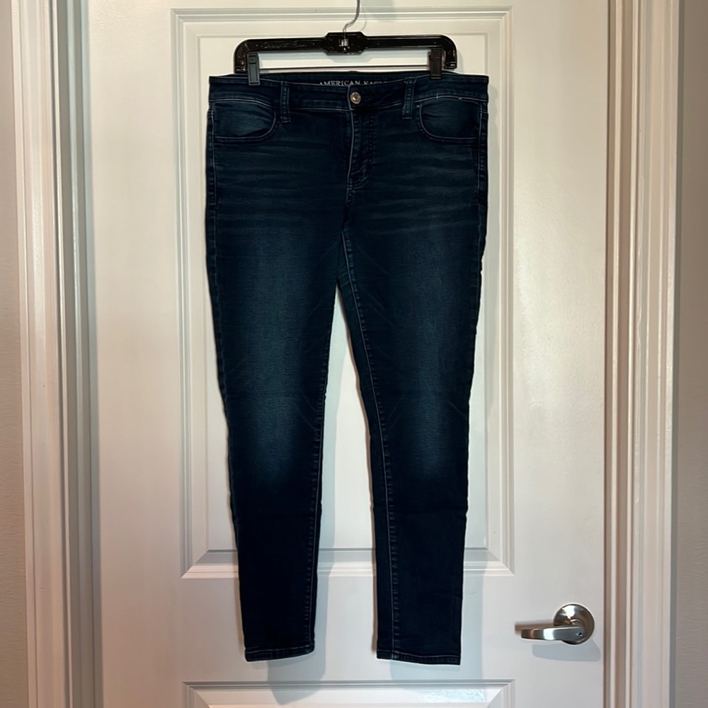 American Eagle super low rise Jeggings size 14